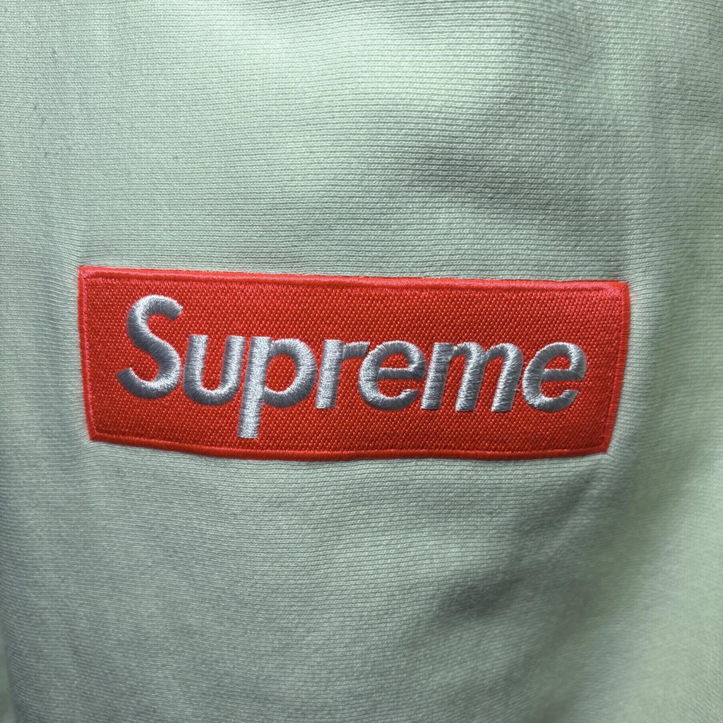 Supreme Box Logo Hooded Sweatshirt Pale Lime Size large L (FW17) VGC hoodie top