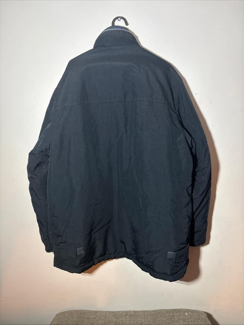 Moschino Jeans Navy Puffer Utility Techwear Jacket Fleece Colour Edge Size M 40