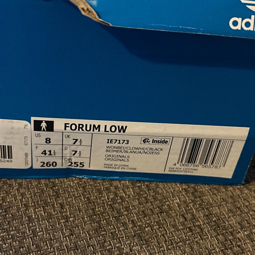 adidas size 7.5 UK forum low trainers sneakers beige off grey 90’s basketball OG