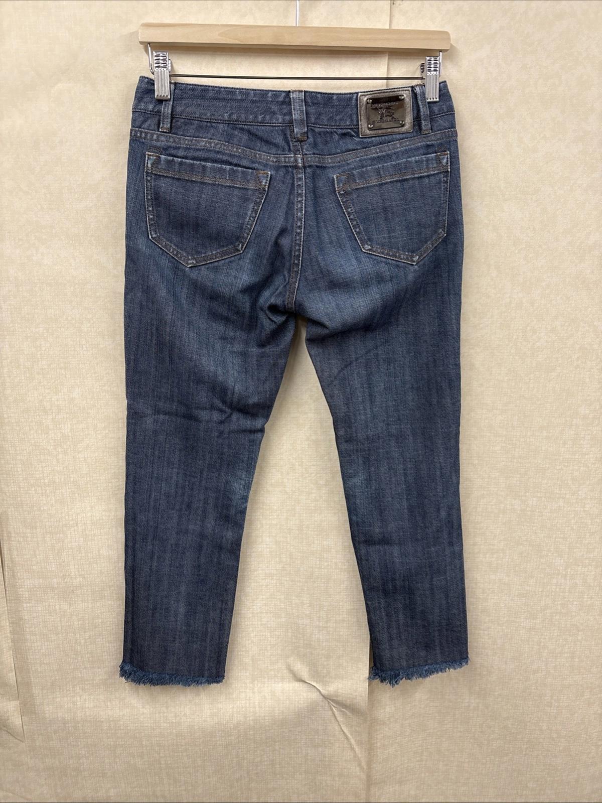 Burberry London Blue Label Straight Leg Jeans Size 25 VGC Genuine Designer
