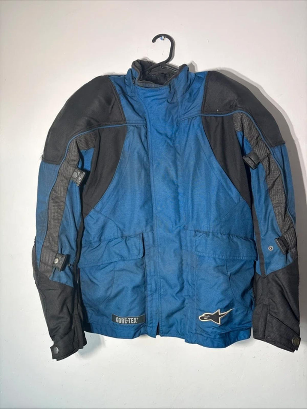 Alpinestars Gore-Tex Goretex Jacket Armored Blue Black & Inner Layer Size M VGC