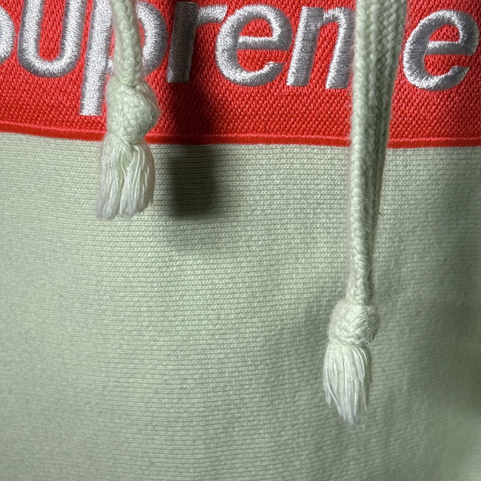 Supreme Box Logo Hooded Sweatshirt Pale Lime Size large L (FW17) VGC hoodie top