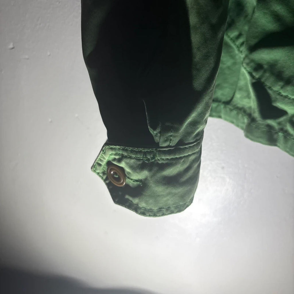 Vintage Green Polo by Ralph Lauren Harrington Style Zip Up Jacket Iconic Size XL