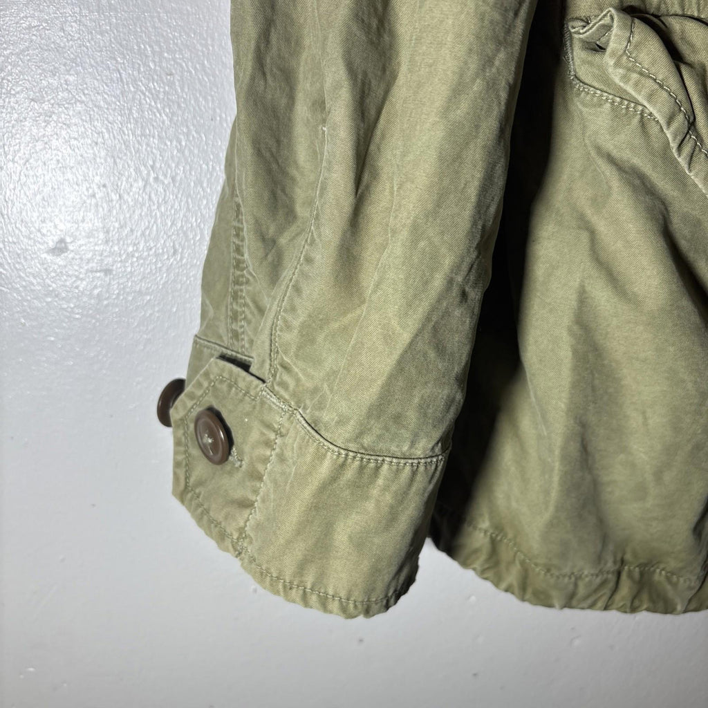 Polo Ralph Lauren olive khaki military combat field jacket guam 5TH squadron XL