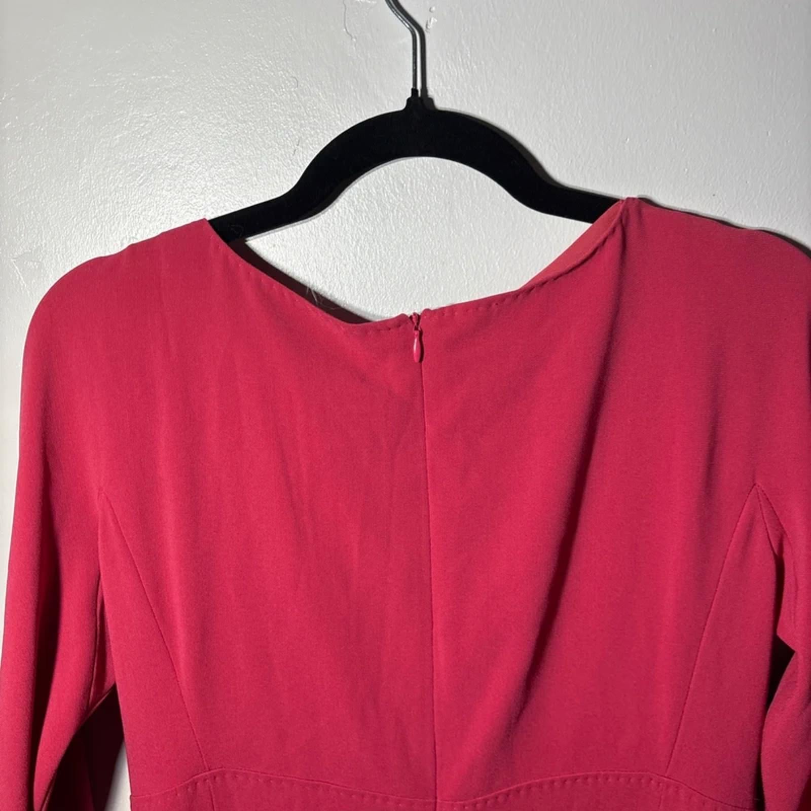 Maxmara Max Mara Dress Red Size 14 UK Made In Italy Triacetate Viscose BNWT