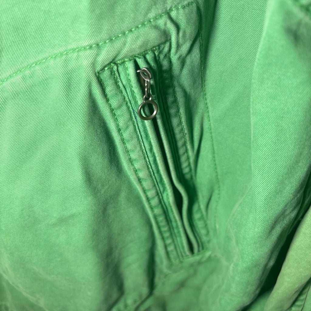 Vintage Green Polo by Ralph Lauren Harrington Style Zip Up Jacket Iconic Size XL