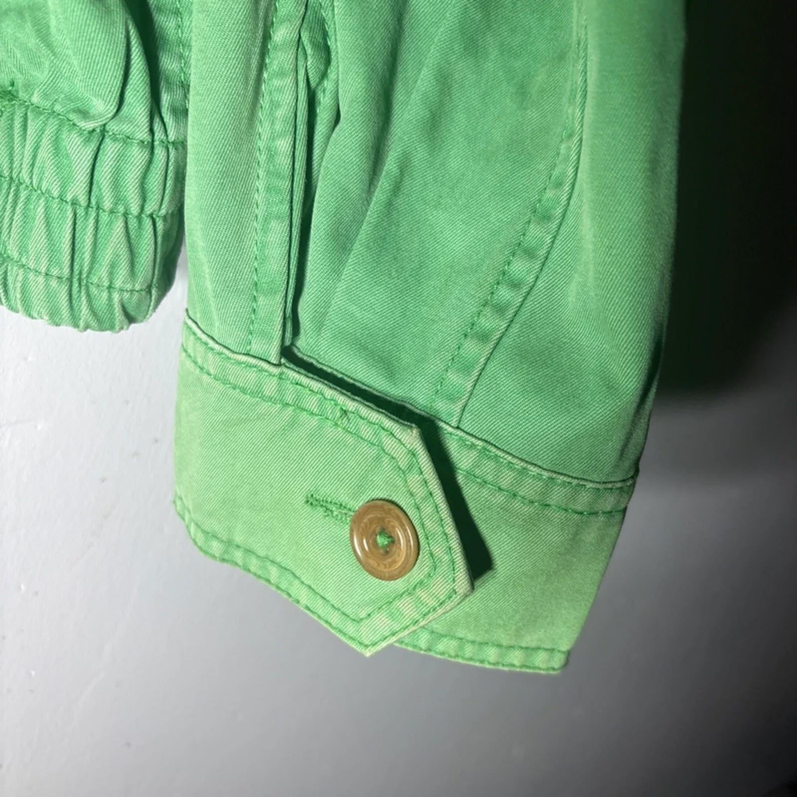 Vintage Green Polo by Ralph Lauren Harrington Style Zip Up Jacket Iconic Size XL