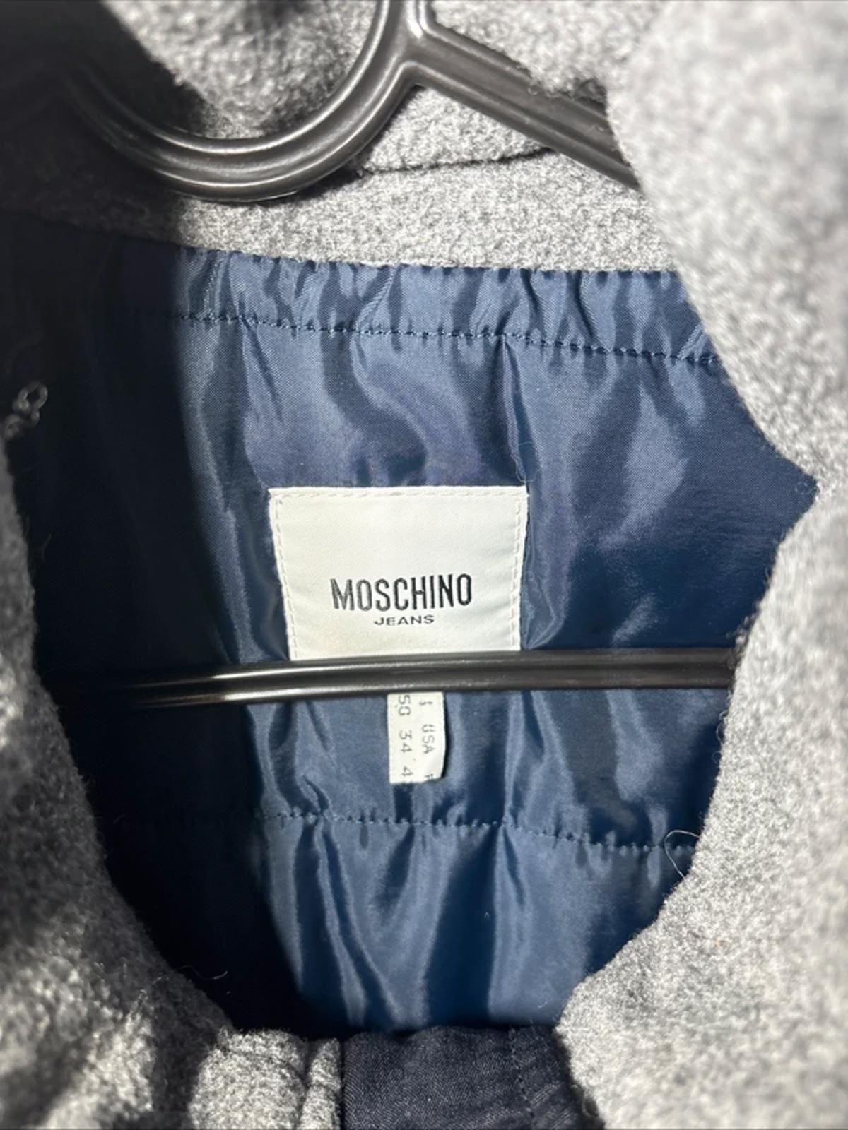 Moschino Jeans Navy Puffer Utility Techwear Jacket Fleece Colour Edge Size M 40