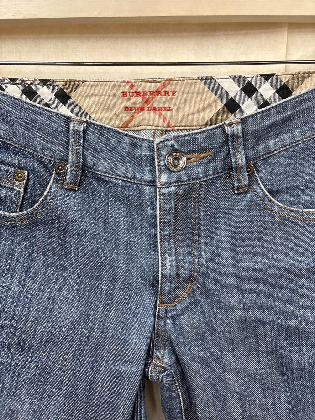 Burberry London Blue Label Straight Leg Jeans Size 25 VGC Genuine Designer