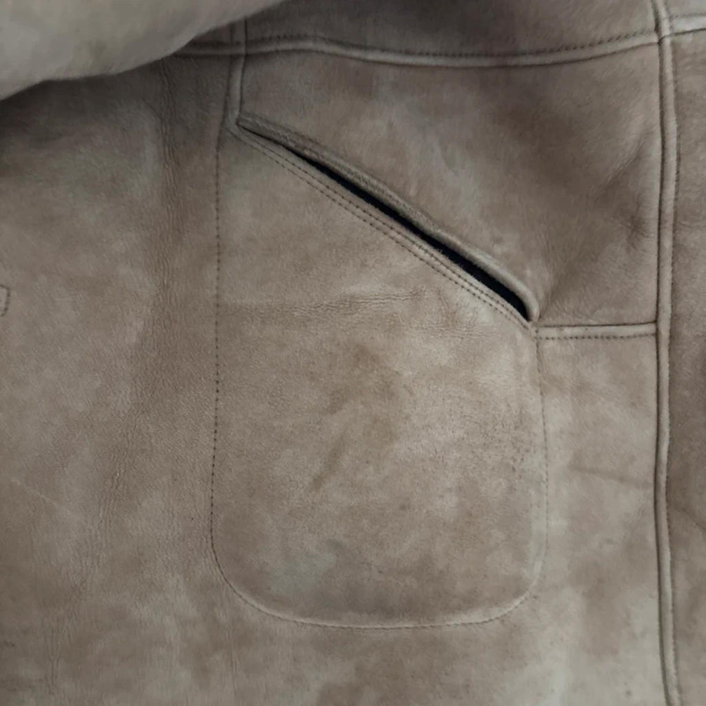 D.T Bayliss & son ltd vintage brown sheepskin coat 16UK suede outer