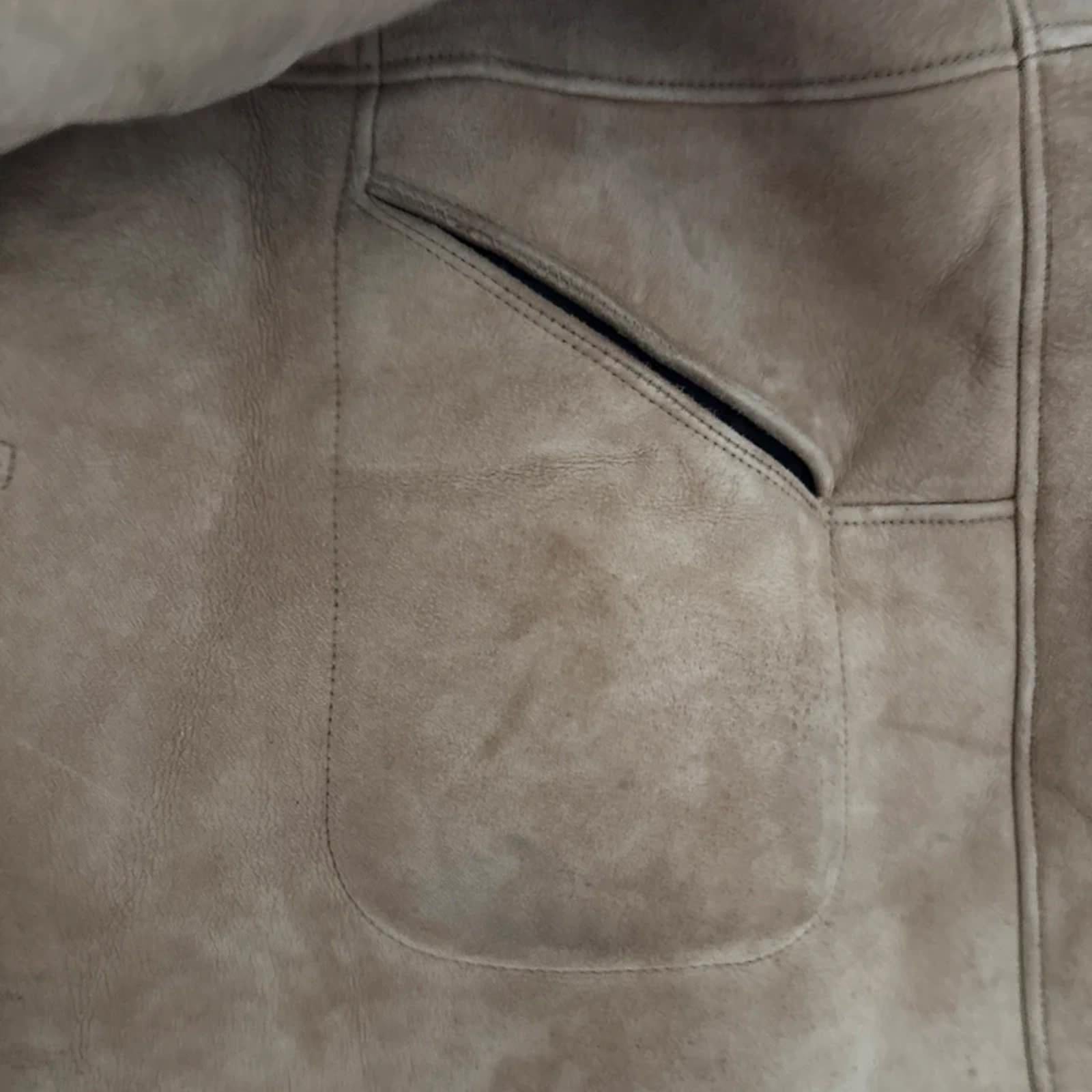 D.T Bayliss & son ltd vintage brown sheepskin coat 16UK suede outer