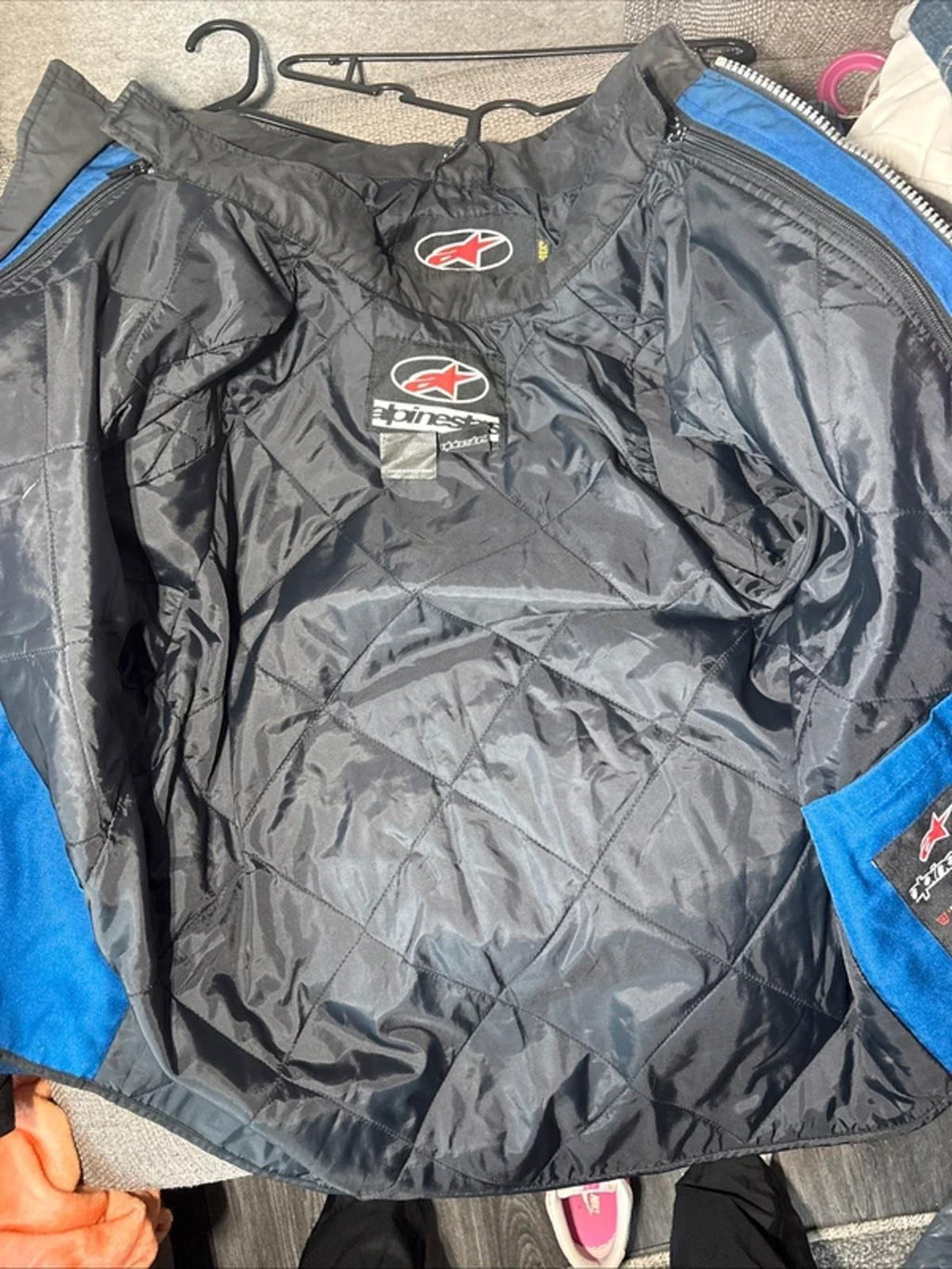 Alpinestars Gore-Tex Goretex Jacket Armored Blue Black & Inner Layer Size M VGC
