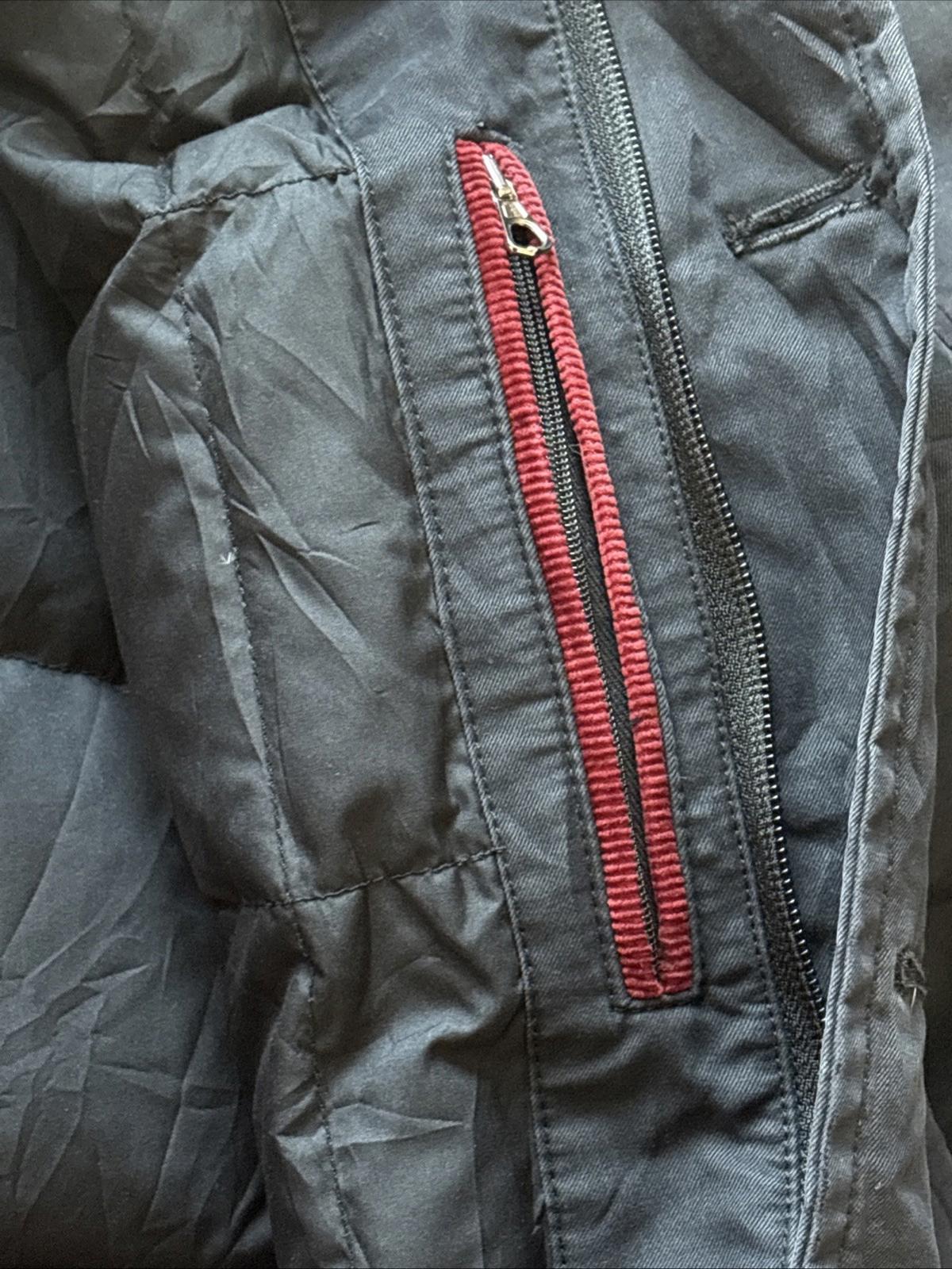 Vintage Moncler Size 2 Medium Navy Down Puffer Jacket Coat Missing Hood & Button