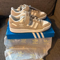 adidas size 7.5 UK forum low trainers sneakers beige off grey 90’s basketball OG