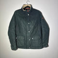 Barbour Bartlett Navy Waterproof Wax Fur Collar Country Jacket Coat Size UK 12