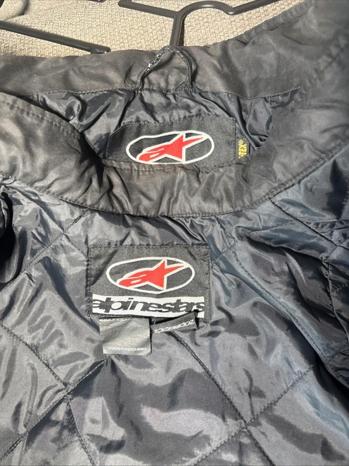 Alpinestars Gore-Tex Goretex Jacket Armored Blue Black & Inner Layer Size M VGC