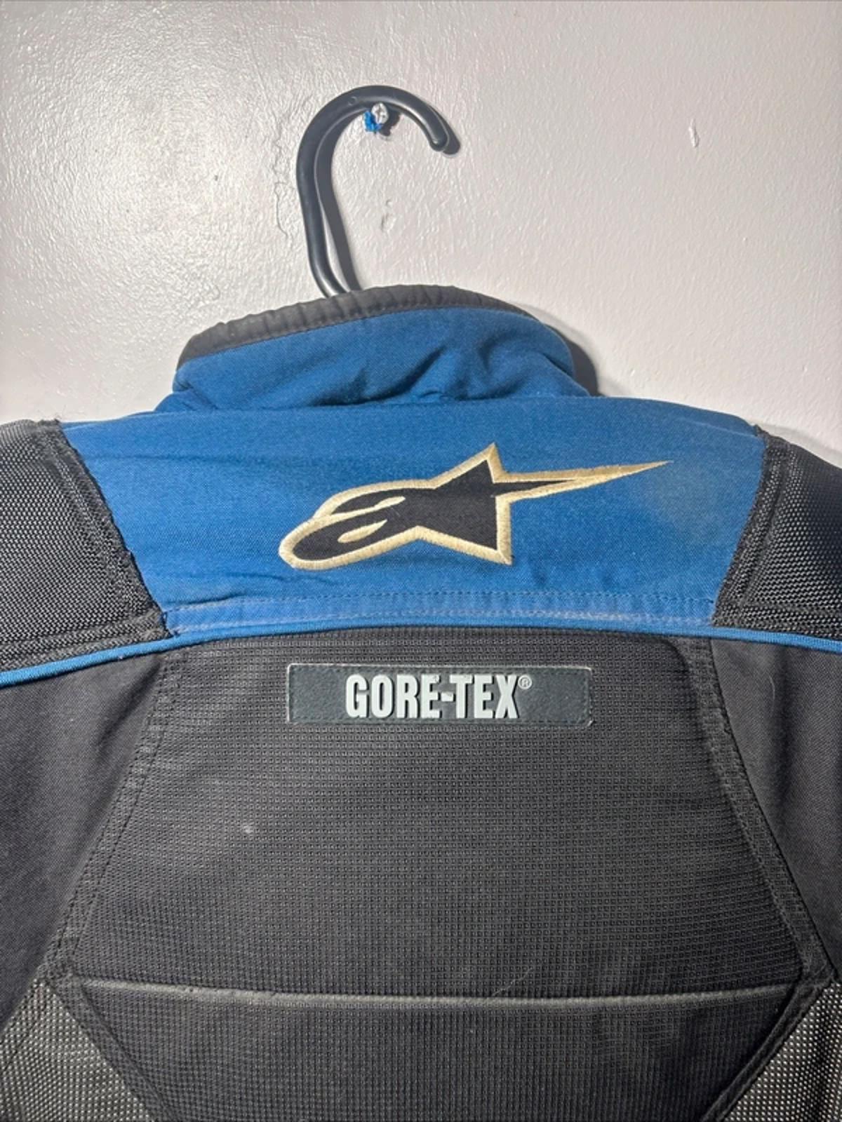 Alpinestars Gore-Tex Goretex Jacket Armored Blue Black & Inner Layer Size M VGC