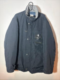 Moschino Jeans Navy Puffer Utility Techwear Jacket Fleece Colour Edge Size M 40