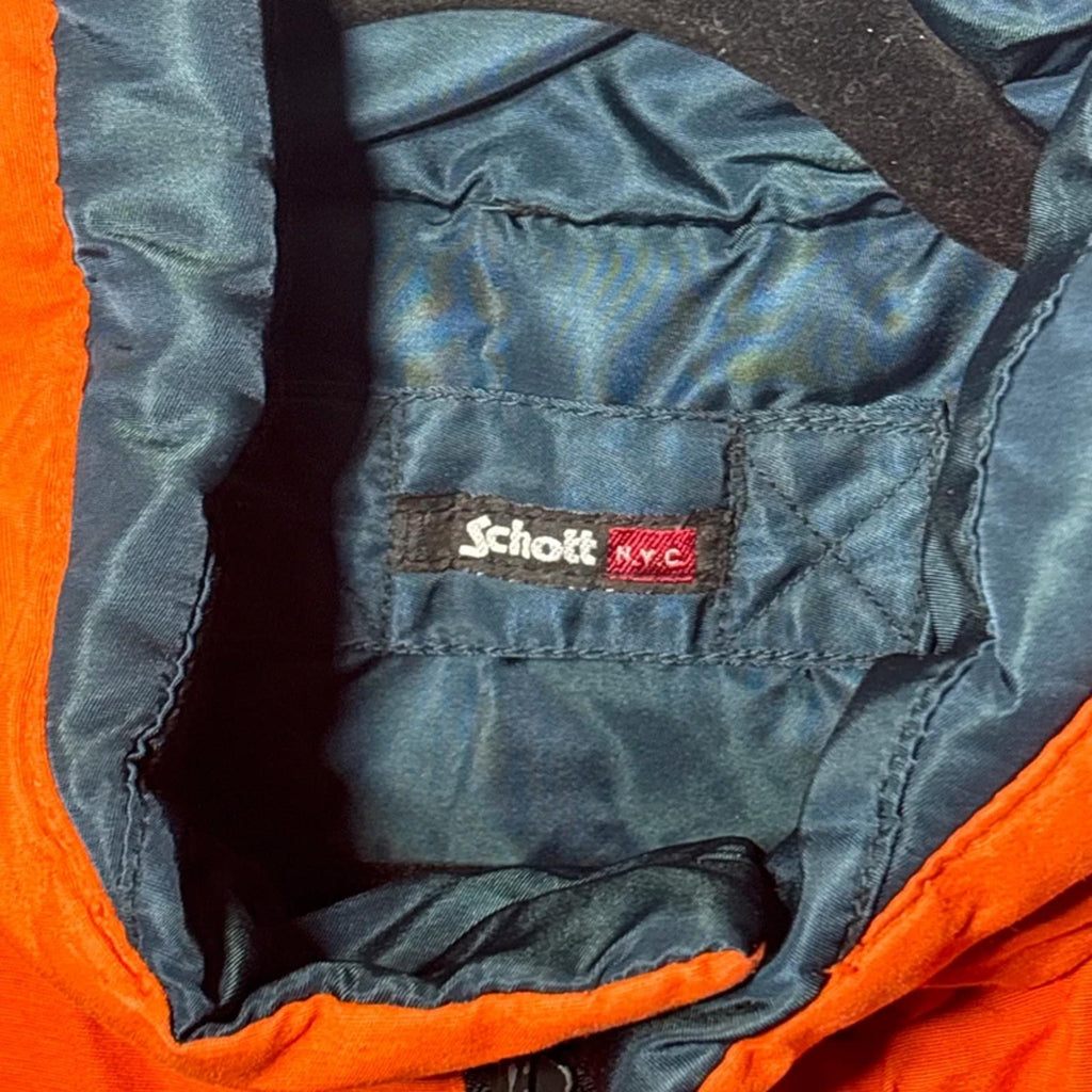 Schott NYC Reversible Nylon Vest Puffer Gilet Body warmer Men’s Size L Large VGC