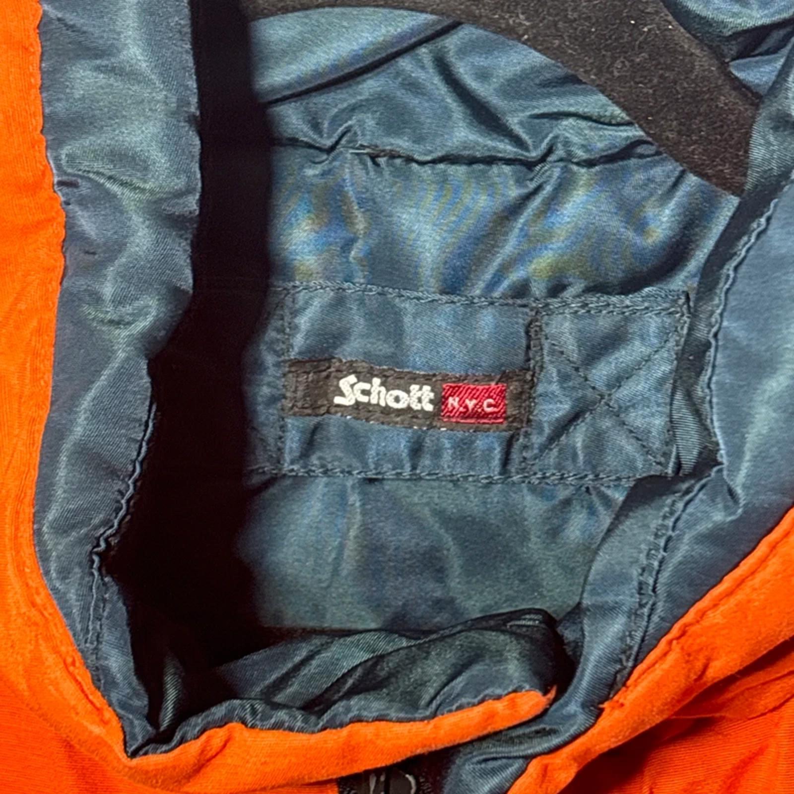 Schott NYC Reversible Nylon Vest Puffer Gilet Body warmer Men’s Size L Large VGC