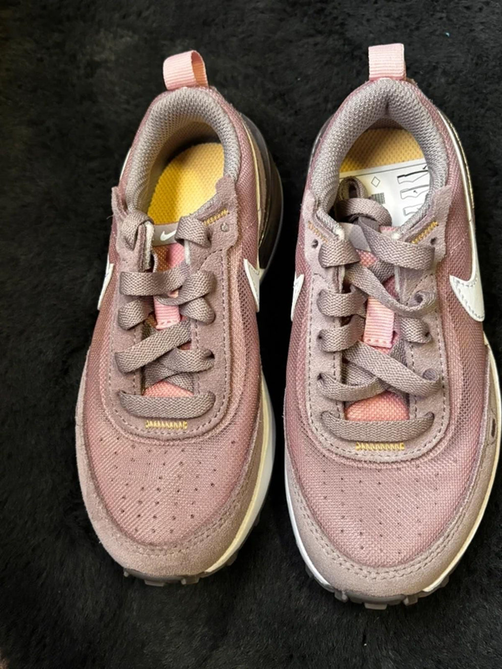 Girls Nike Waffle One Trainers In Pink Glaze - Size UK10