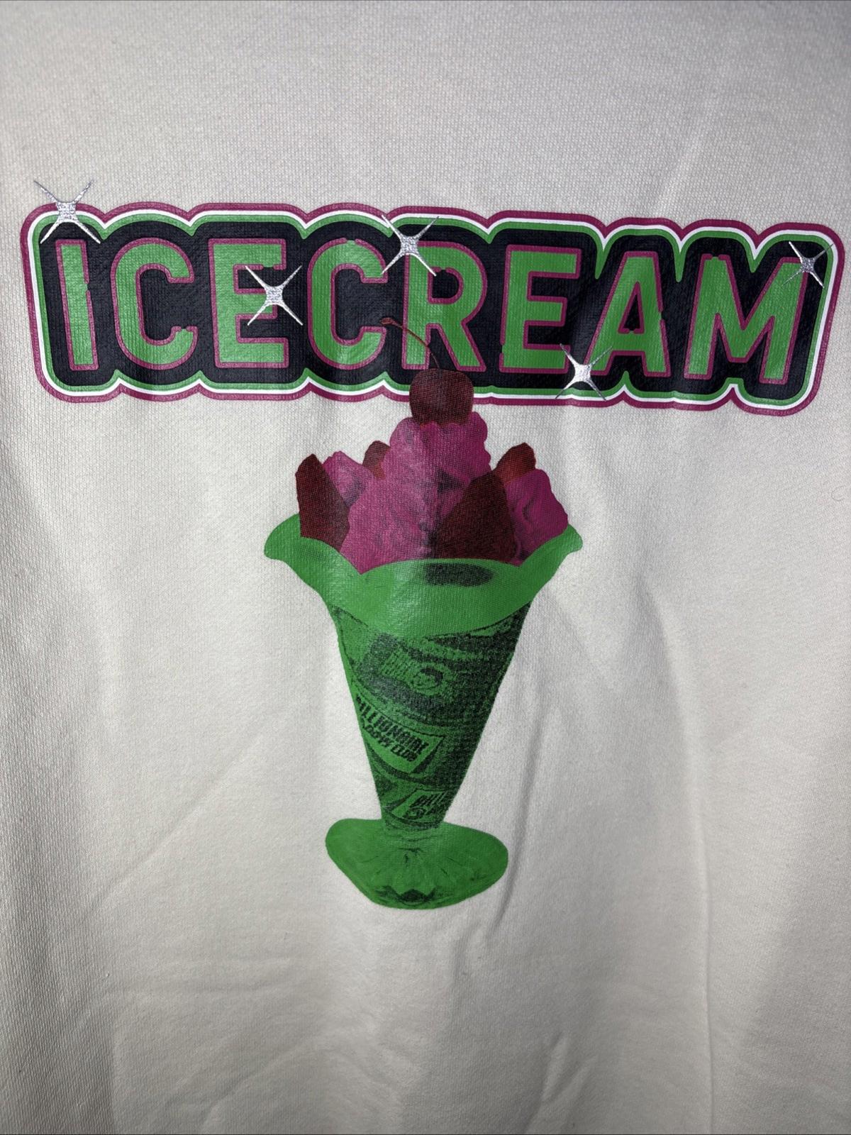 ICECREAM Off-White Sundae Sweatshirt Billionaire Boys Club S Mens New No Tag