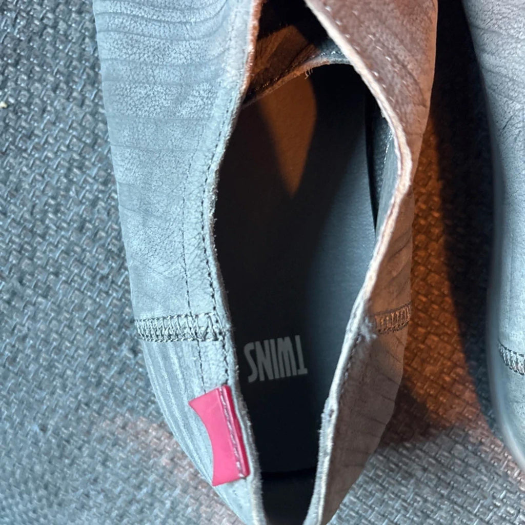 Camper Peu Twins grey nubuck shoes neon pink elastic laces Grey Size 8 (41)