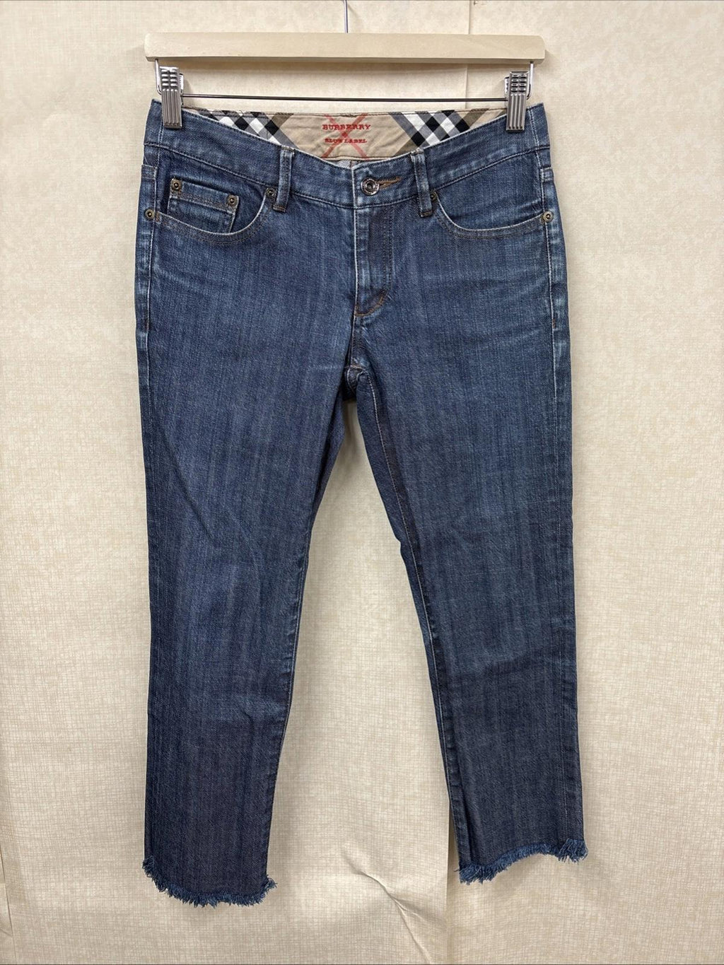 Burberry London Blue Label Straight Leg Jeans Size 25 VGC Genuine Designer