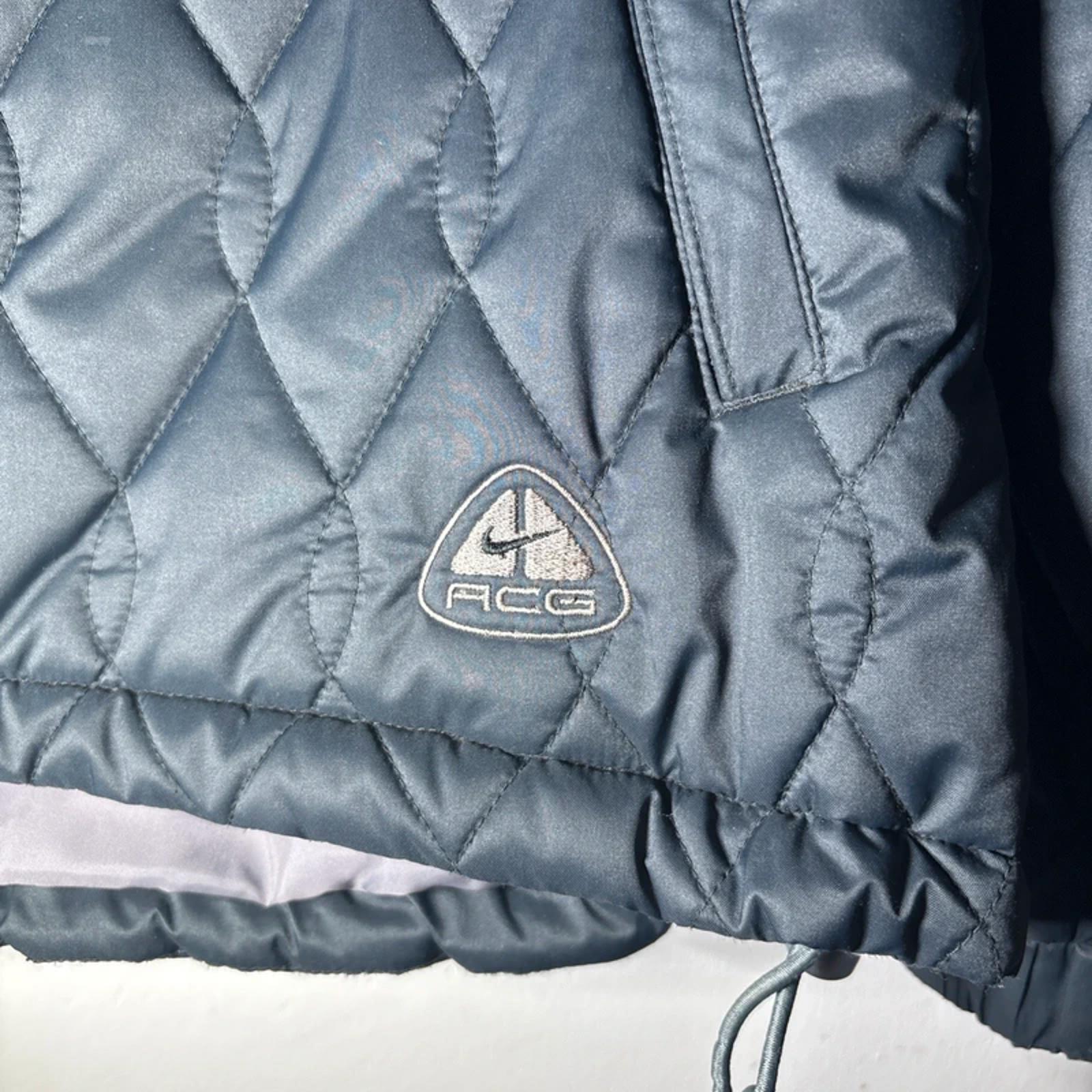 Nike ACG Quilted Puffer Jacket 2 In 1 Gilet Zip-off Sleeves Black Size 10-12 VGC