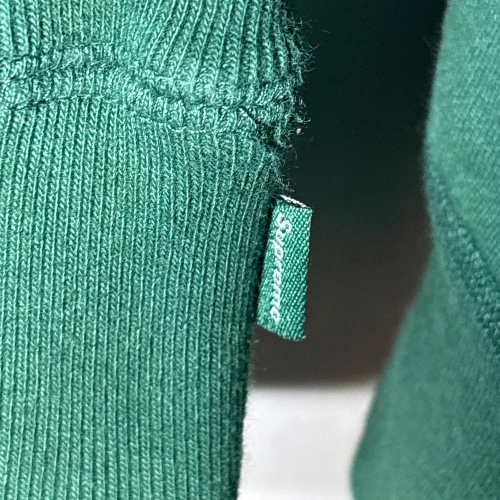 Supreme Box Logo Bogo Crewneck Hoodie jumper sweatshirt Green Medium FW18 100% Authentic VGC