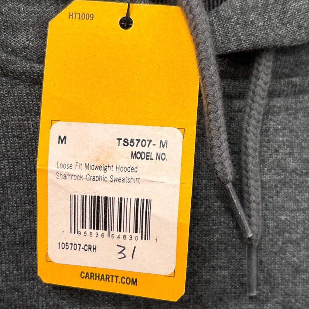 Carhartt Loose Fit Mid weight Hooded Shamrock Graphic Hoodie Size Medium