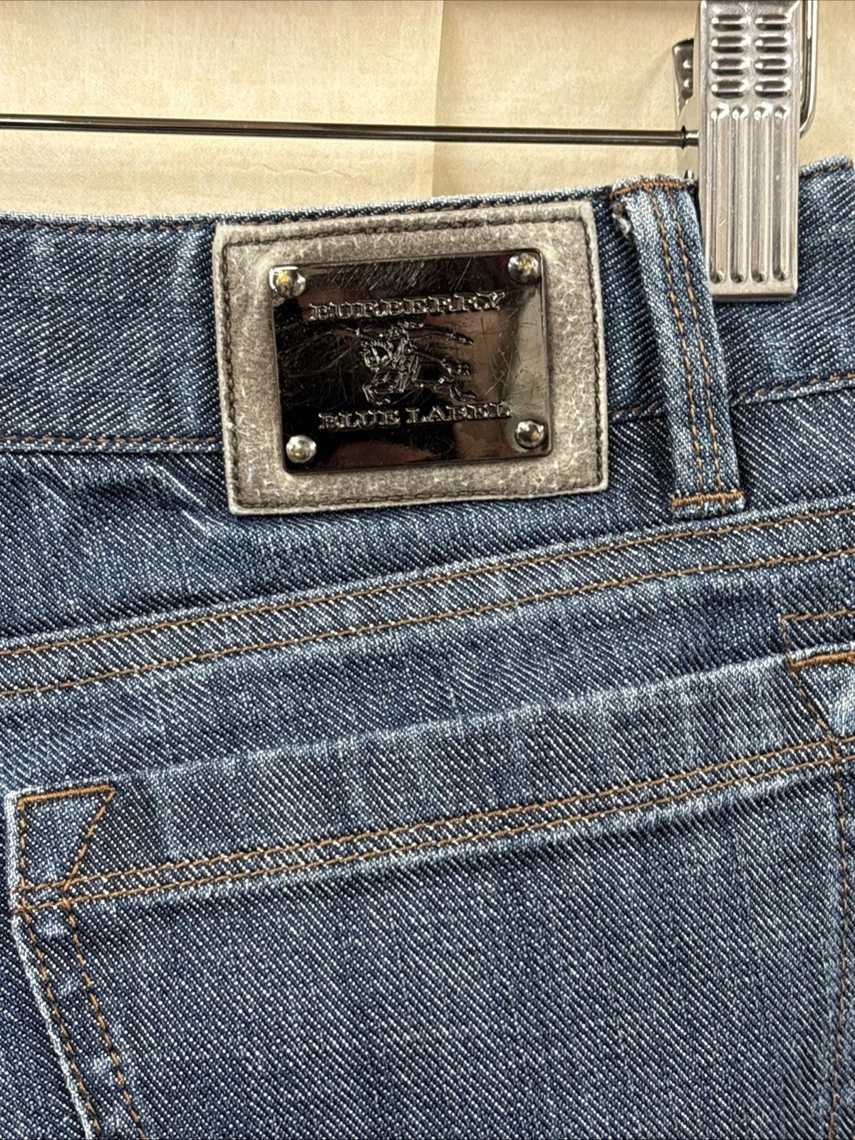 Burberry London Blue Label Straight Leg Jeans Size 25 VGC Genuine Designer