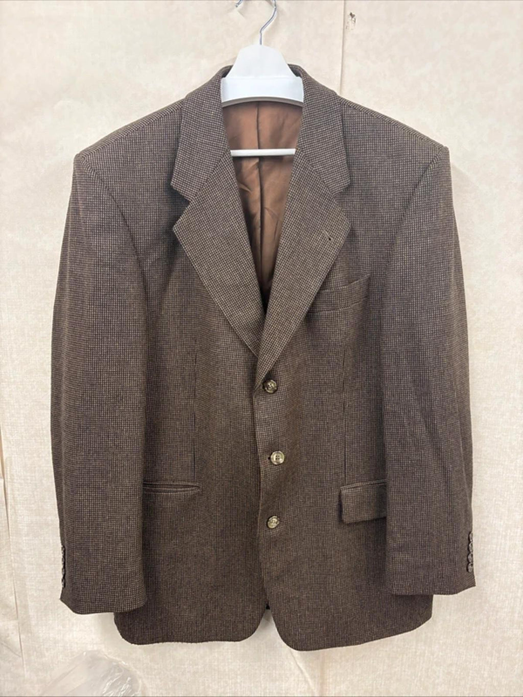 Vintage Cento Mila Classic 100 Wool And Cashmere Tweed Blazer Jacket Size 52