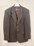 Vintage Cento Mila Classic 100 Wool And Cashmere Tweed Blazer Jacket Size 52