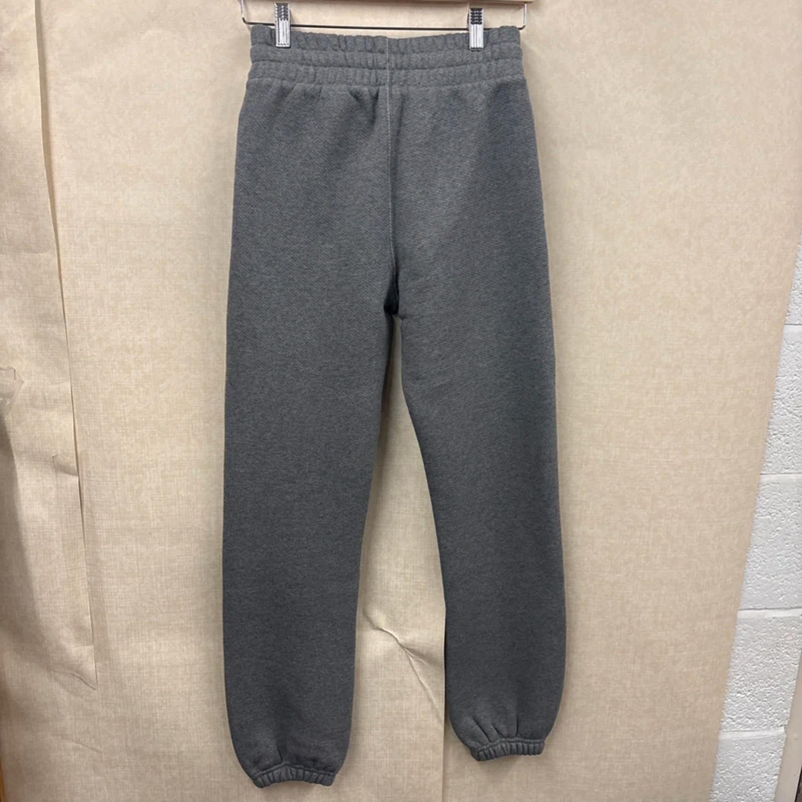Off-White Logo Embroidered Joggers Track Pants Melange Grey Nautical Blue XS NWT