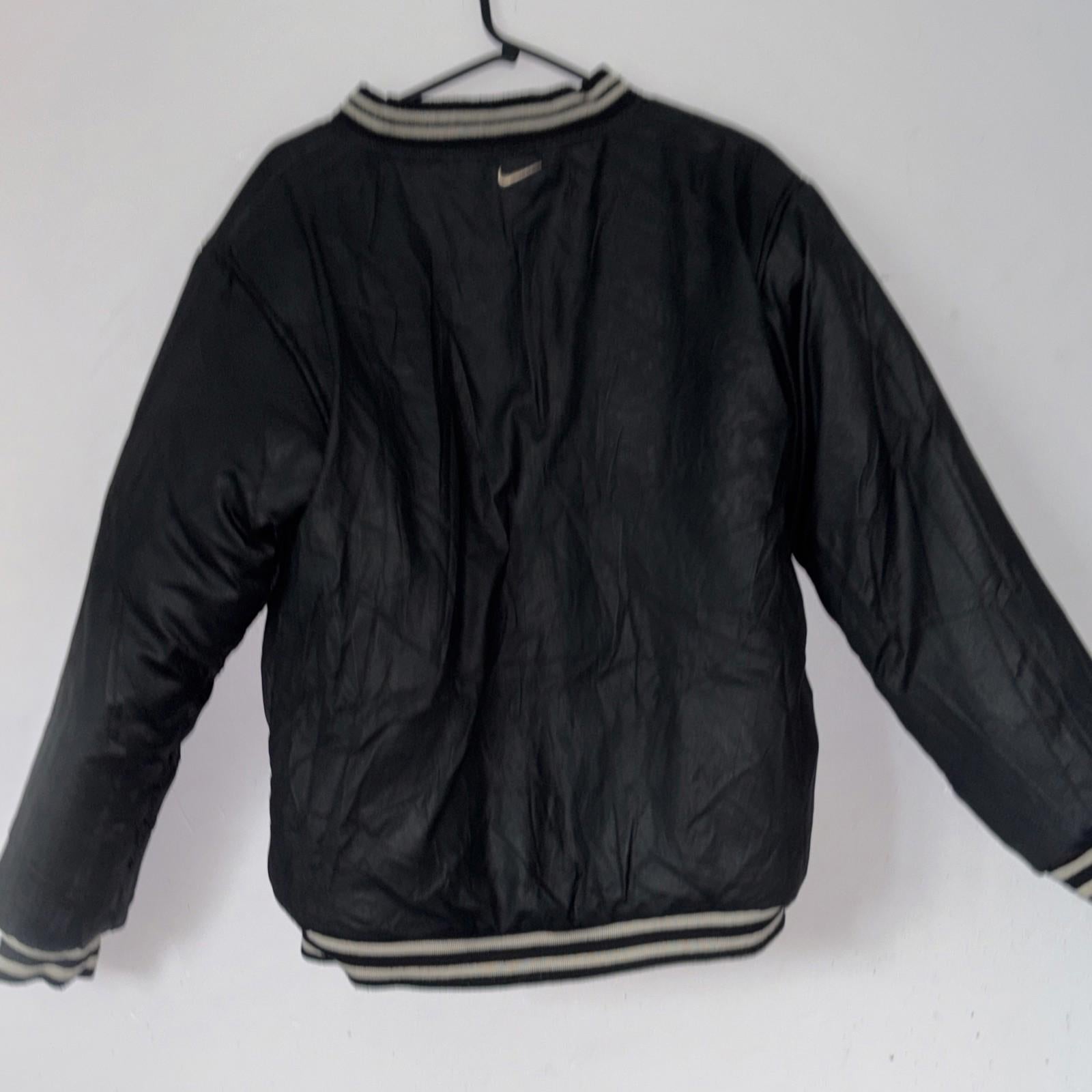 Nike NHL Canada Reversible Varsity Jacket Size XL Leather Sleeves Vintage