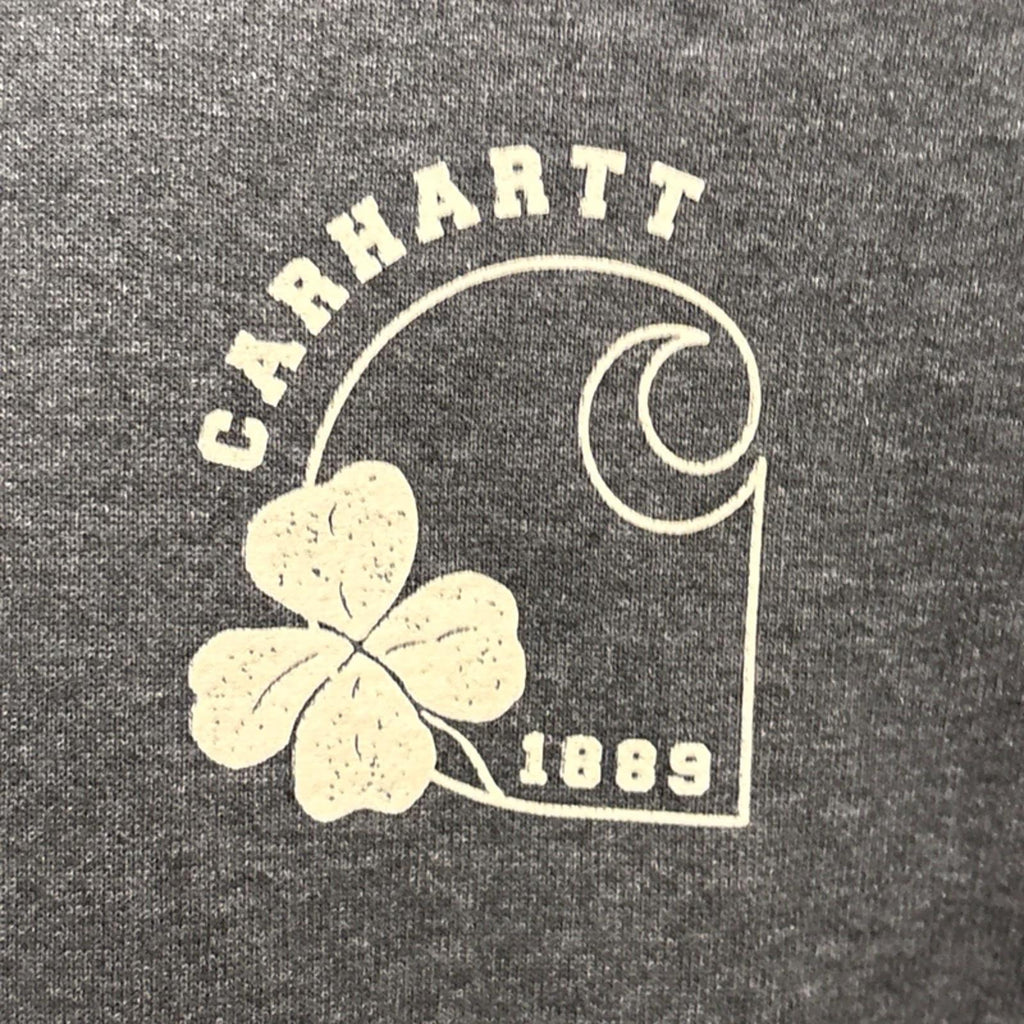 Carhartt Loose Fit Mid weight Hooded Shamrock Graphic Hoodie Size Medium