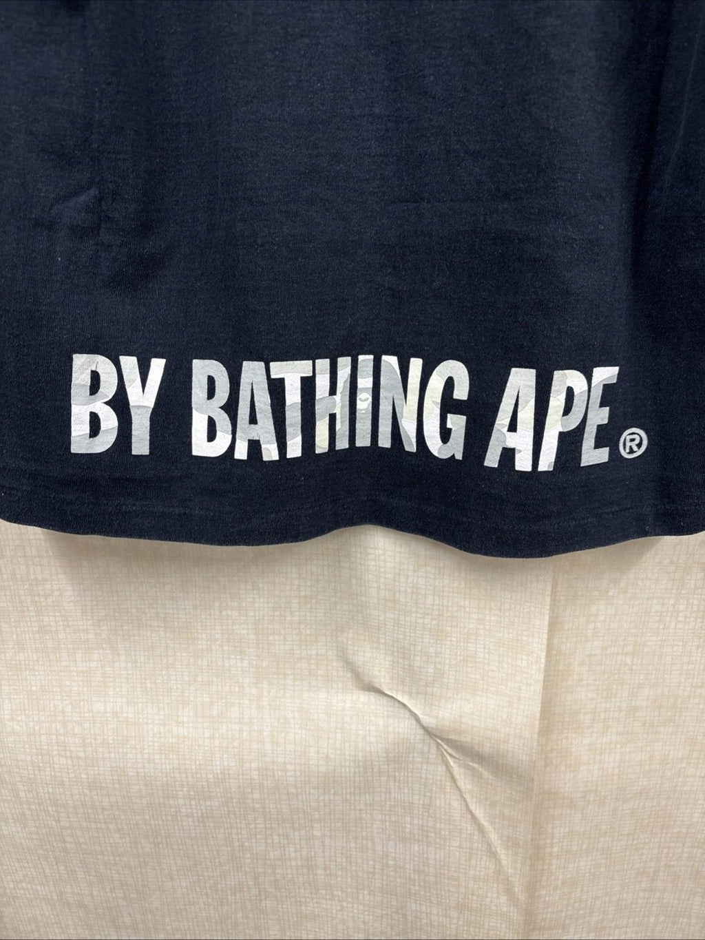 A Bathing Ape BAPE City Camo Ape Face On Bapesta Tee Black Size M T Shirt VGC