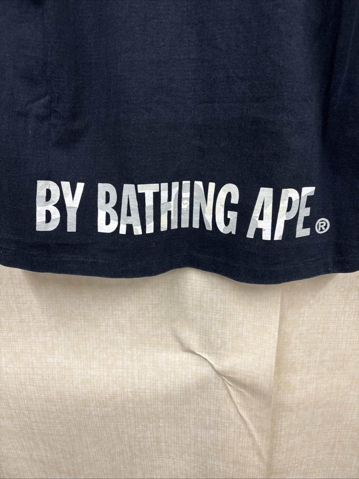 A Bathing Ape BAPE City Camo Ape Face On Bapesta Tee Black Size M T Shirt VGC