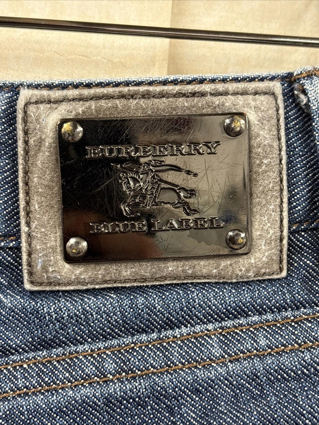 Burberry London Blue Label Straight Leg Jeans Size 25 VGC Genuine Designer