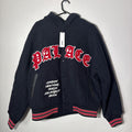 Palace navy FW24 hooded Varsity Jacket Size L 2024 Navy Brand New 100% authentic