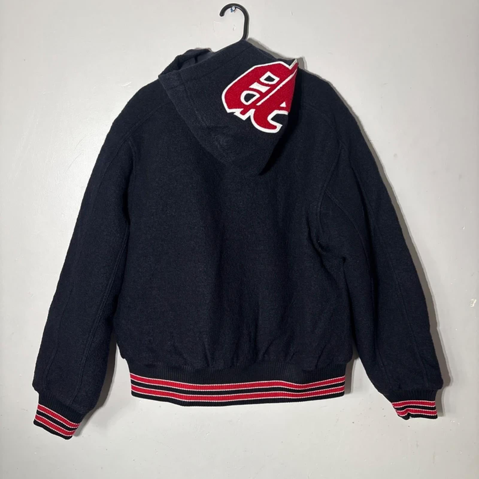 Palace navy FW24 hooded Varsity Jacket Size L 2024 Navy Brand New 100% authentic
