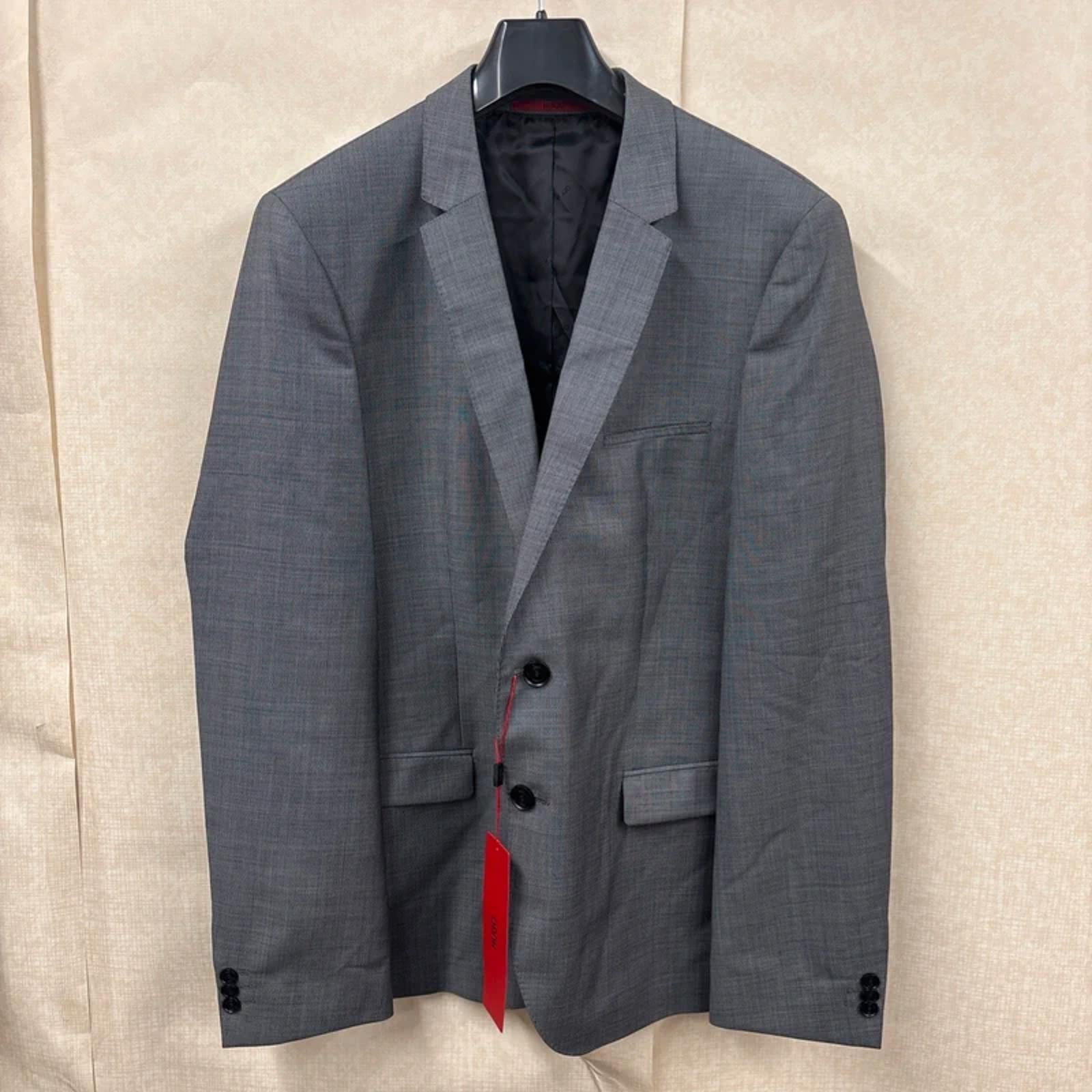 Hugo Boss Red Label Grey Suit Jacket Blazer Size 52UK Extra Slim Fit RRP £279