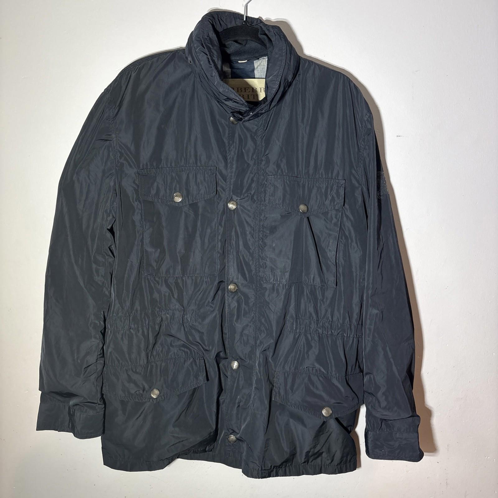 Burberry Brit Nova Check Men’s parka coat jacket zip away hood size XL VGC