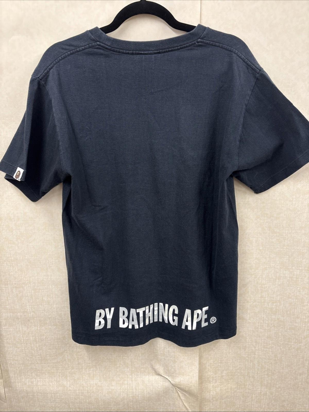 A Bathing Ape BAPE City Camo Ape Face On Bapesta Tee Black Size M T Shirt VGC