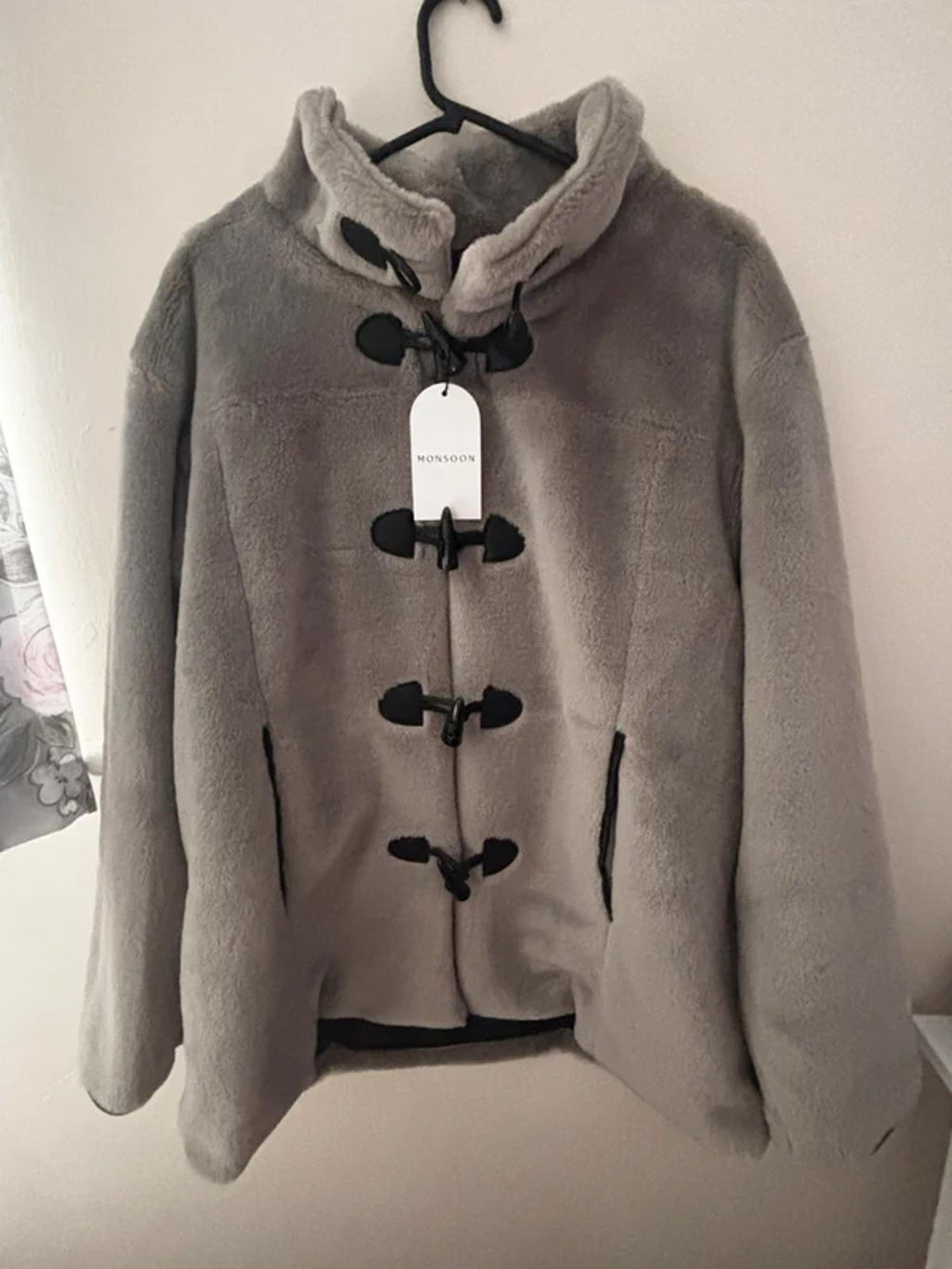 RRP £150 Monsoon Dakota Super Soft Duffle Coat - Size Large