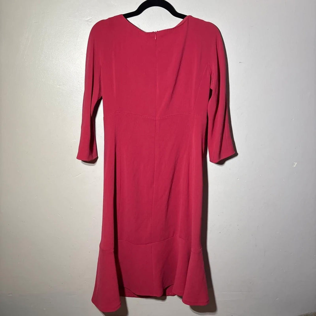 Maxmara Max Mara Dress Red Size 14 UK Made In Italy Triacetate Viscose BNWT