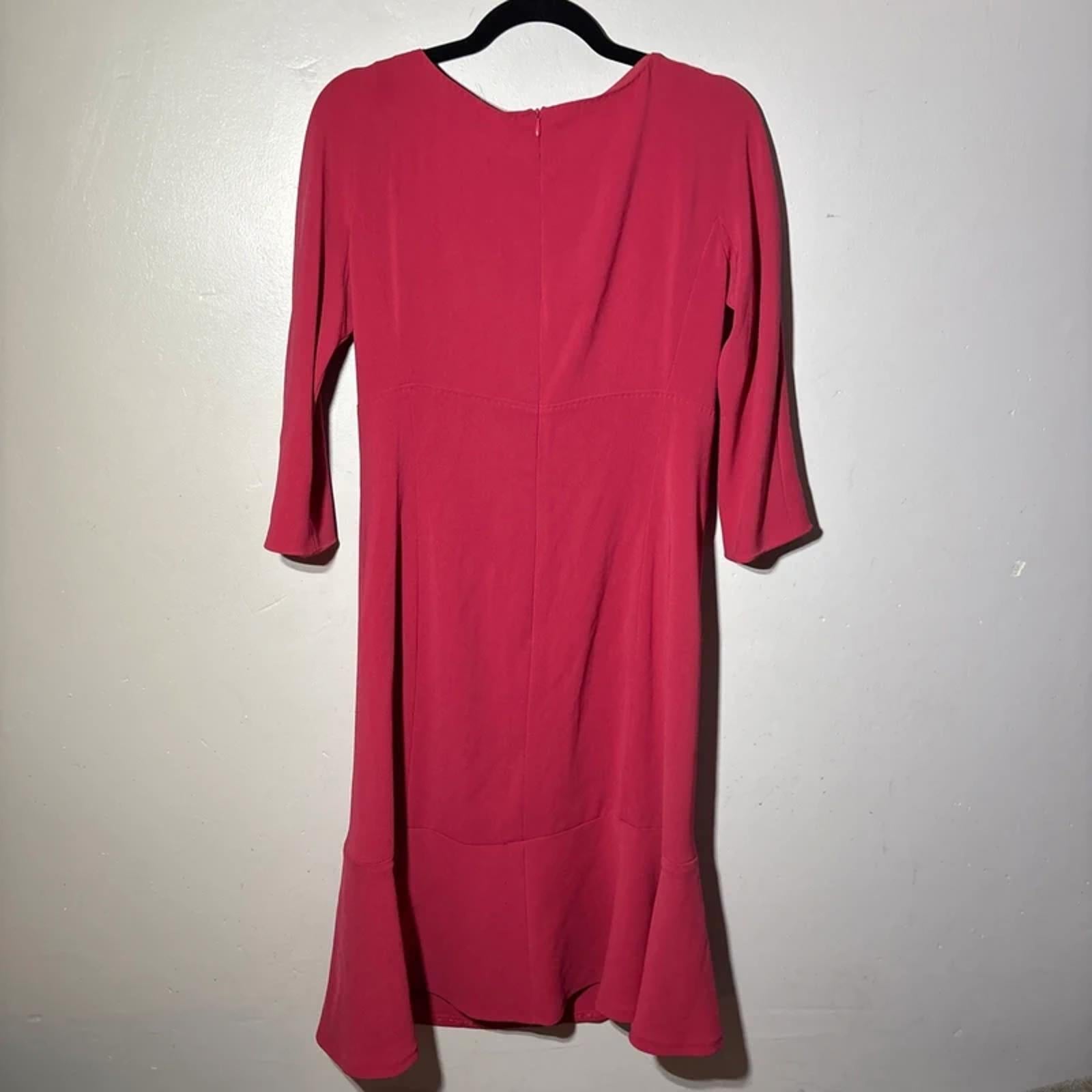 Maxmara Max Mara Dress Red Size 14 UK Made In Italy Triacetate Viscose BNWT
