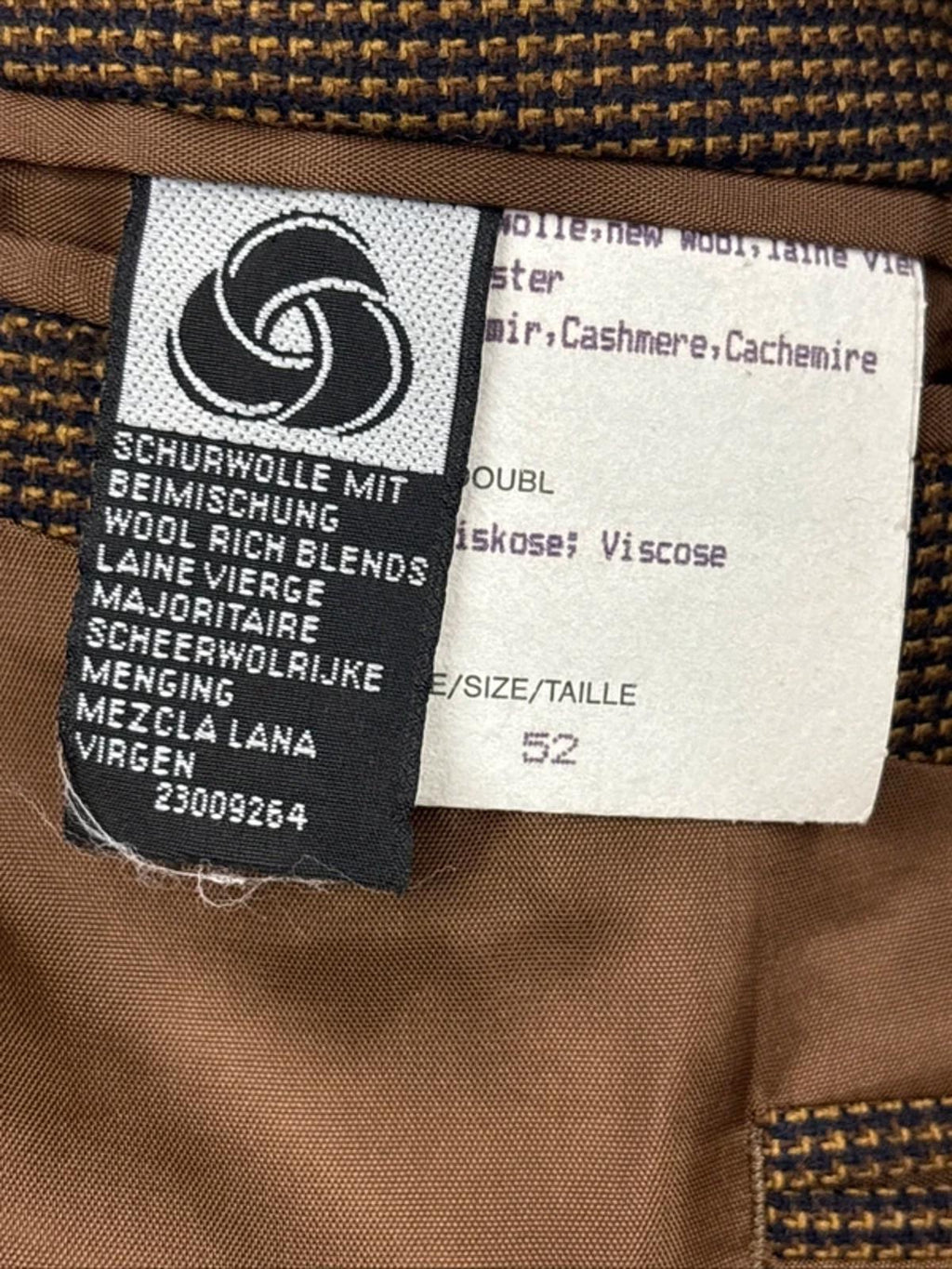 Vintage Cento Mila Classic 100 Wool And Cashmere Tweed Blazer Jacket Size 52