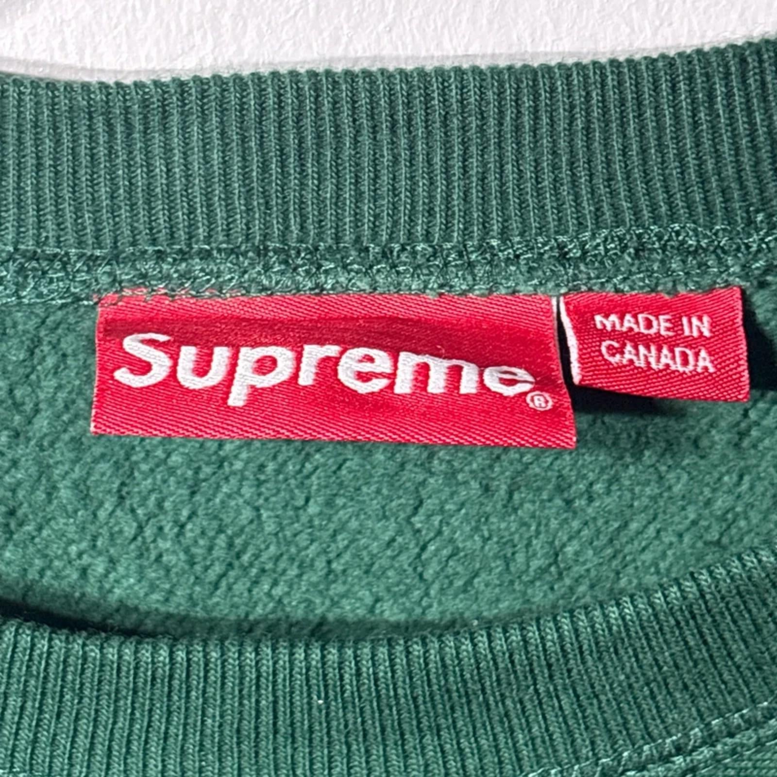 Supreme Box Logo Bogo Crewneck Hoodie jumper sweatshirt Green Medium FW18 100% Authentic VGC